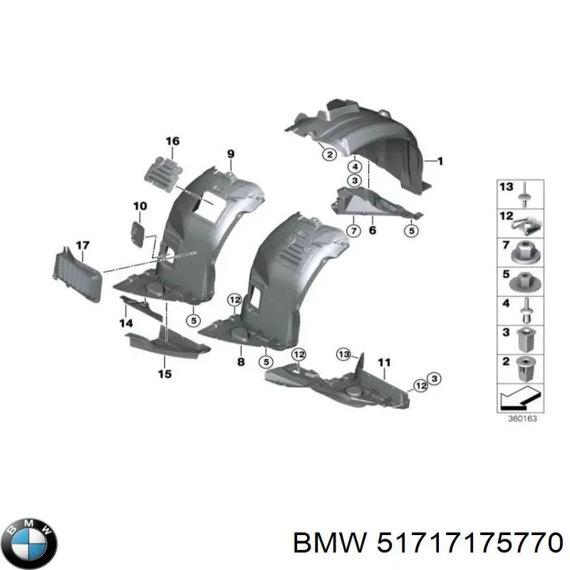 51717175770 BMW tapón de expansión de refrigerante/anticongelante