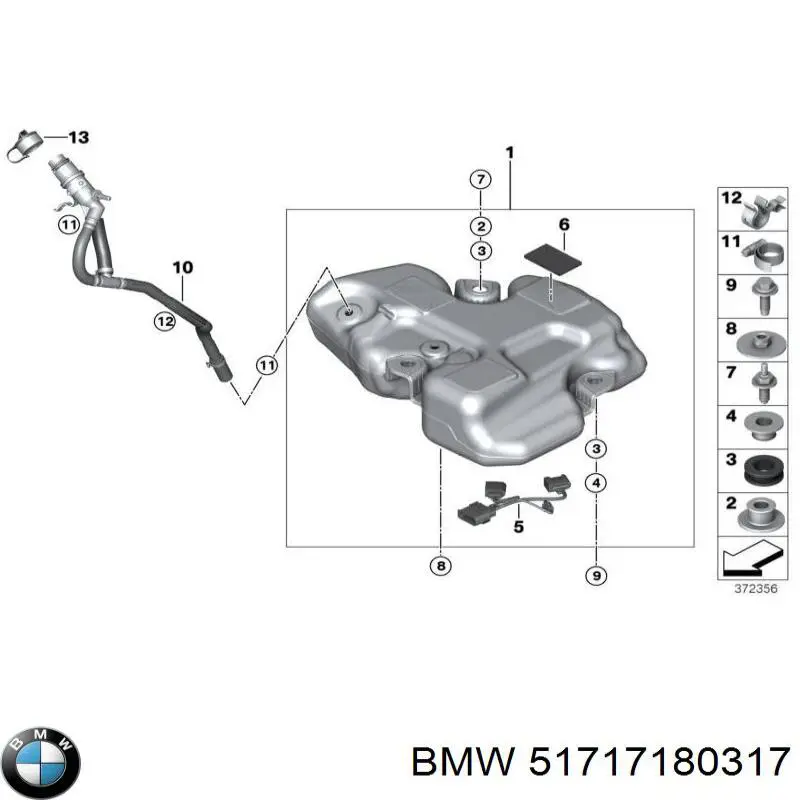 Barra de refuerzo de torretas delanteras izquierda BMW 51717180317 precio, desde 8,35 EUR