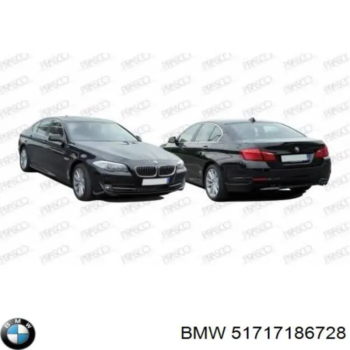 51717186728 BMW guardabarros interior, aleta delantera, derecho delantero