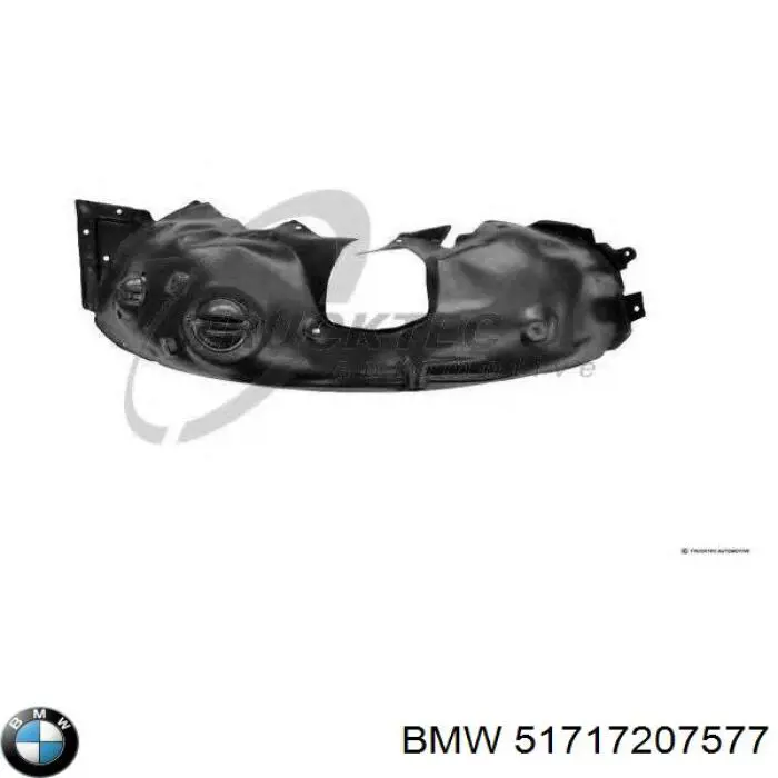 Guardalodos interior izquierdo, guardafango delantero BMW 51717207577 precio, desde 42,35 EUR
