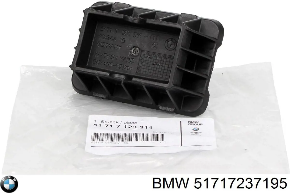 Cojín inferior del gato 51717237195 BMW