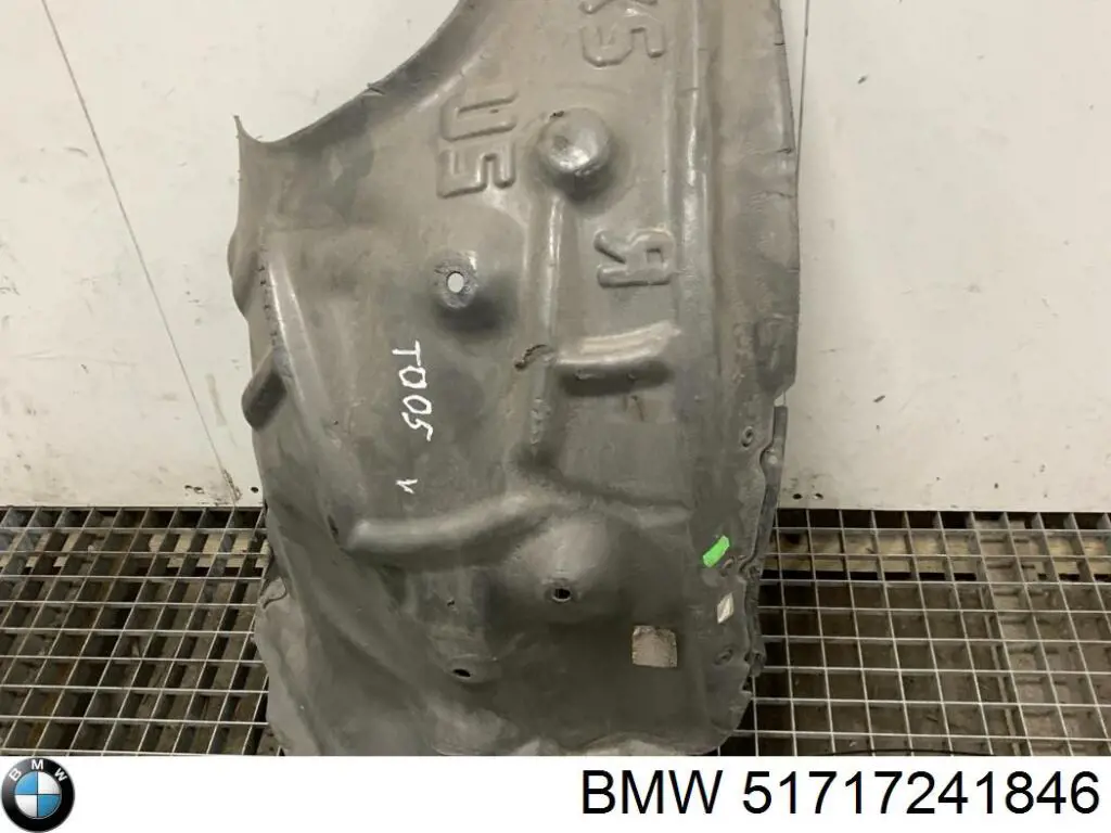 51714529624 BMW guardabarros interior, aleta delantera, derecho trasero