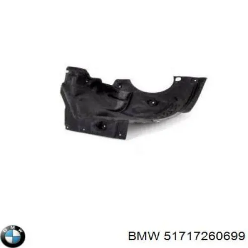 51717260699 BMW Paso de rueda delantero izquierdo trasero