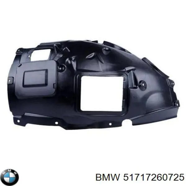 51717260725 BMW guardabarros interior, aleta delantera, izquierdo delantero