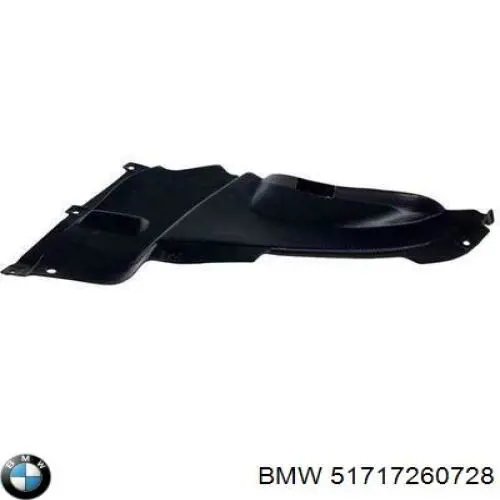 Guardabarros interior derecho, aleta delantera BMW 51717260728 precio, desde 29,70 EUR