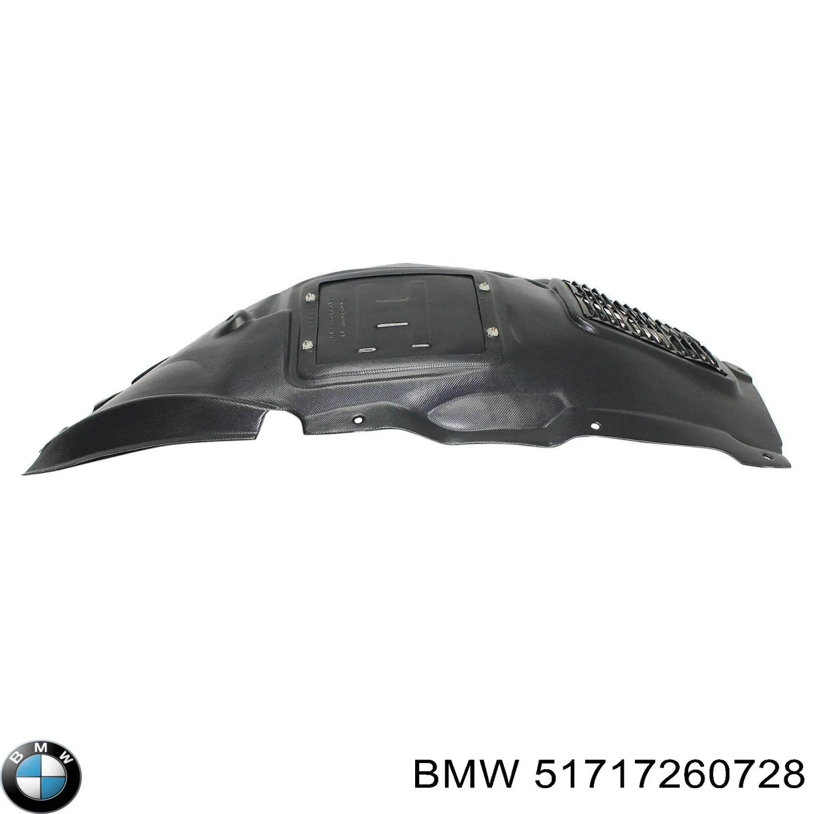 51717260728 BMW guardabarros interior, aleta delantera, derecho