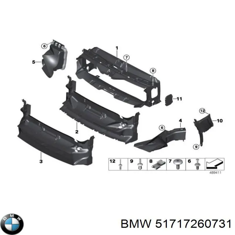 Guardalodos delantero izquierdo BMW 51717260731 precio, desde 115,68 EUR