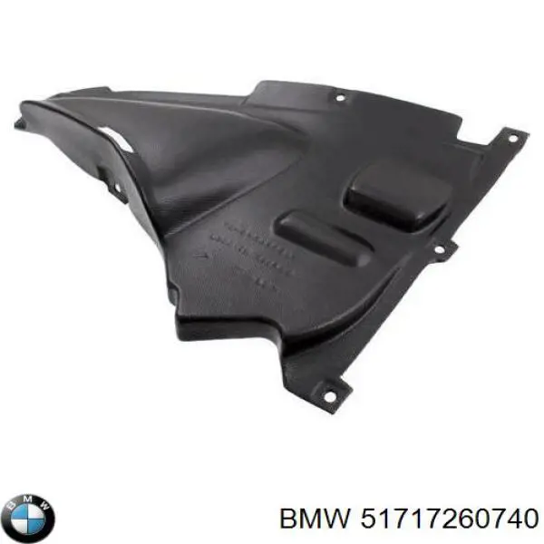 Protector contra salpicaduras del paso de rueda delantero BMW 51717260740 precio, desde 15,30 EUR