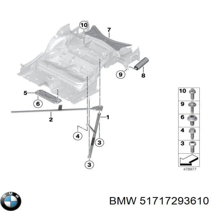 Moldura de cristal trasero BMW 51717293610 precio, desde 126,32 EUR