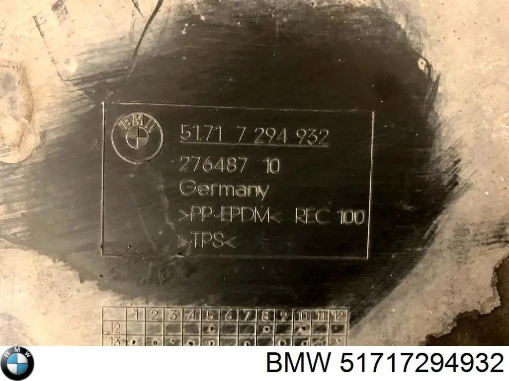 Comprar 51717294932 BMW Protector derecho del parachoques delantero