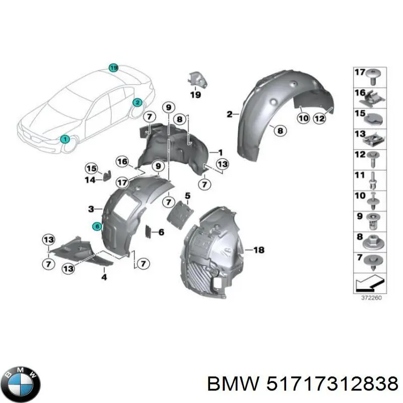  BMW 51717312838 precio, desde 91,26 EUR