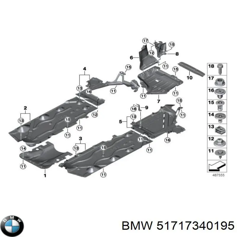 Comprar 51717340195 BMW Tapa de guardabarros delantero izquierdo
