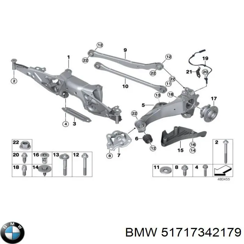 Comprar 51717342179 BMW Guardalodos interior izquierdo, guardafango delantero