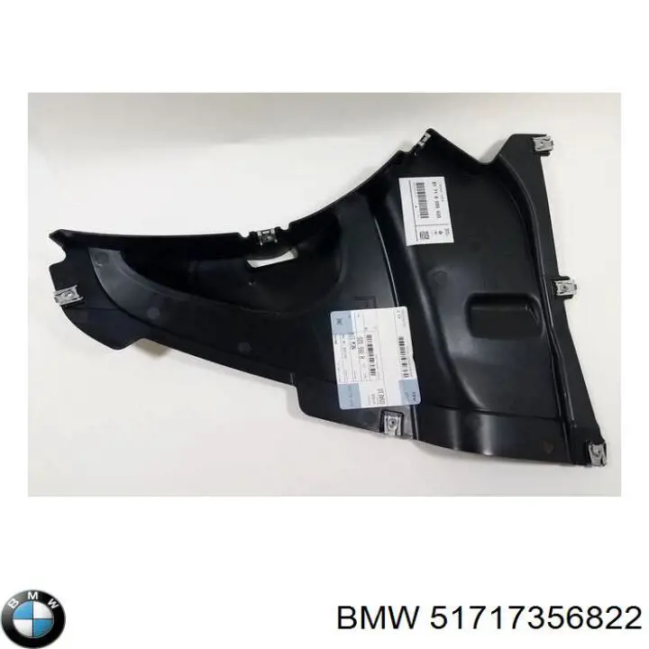 51717356822 BMW Guardabarros interior trasero derecho del guardafango delantero