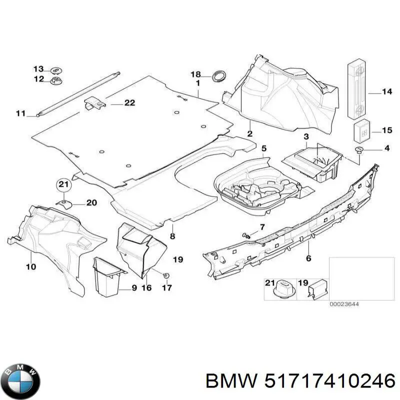 51717410246 BMW juego de reparación, cilindro de freno principal