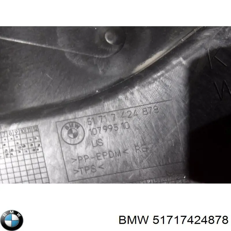 Comprar 51757424878 BMW Protector contra salpicaduras del paso de rueda delantero