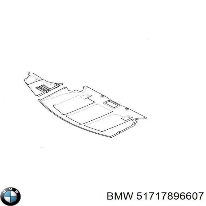 Protector contra salpicaduras del paso de rueda delantero BMW 51717896607 precio, desde 14,73 EUR