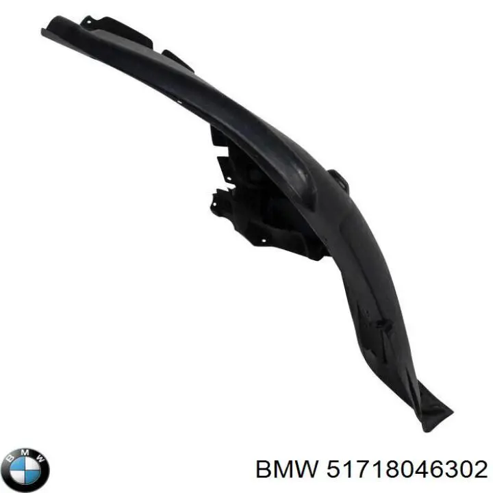 51718037190 BMW guardabarros interior, aleta delantera, derecho delantero