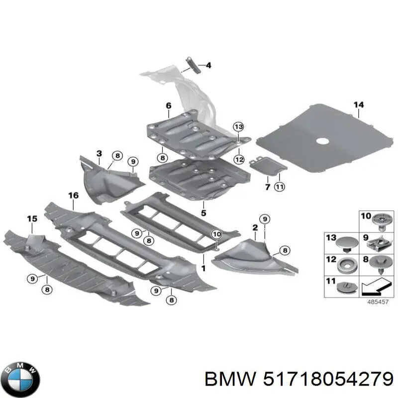 Guardalodos delantero izquierdo BMW 51718054279 precio, desde 141,30 EUR