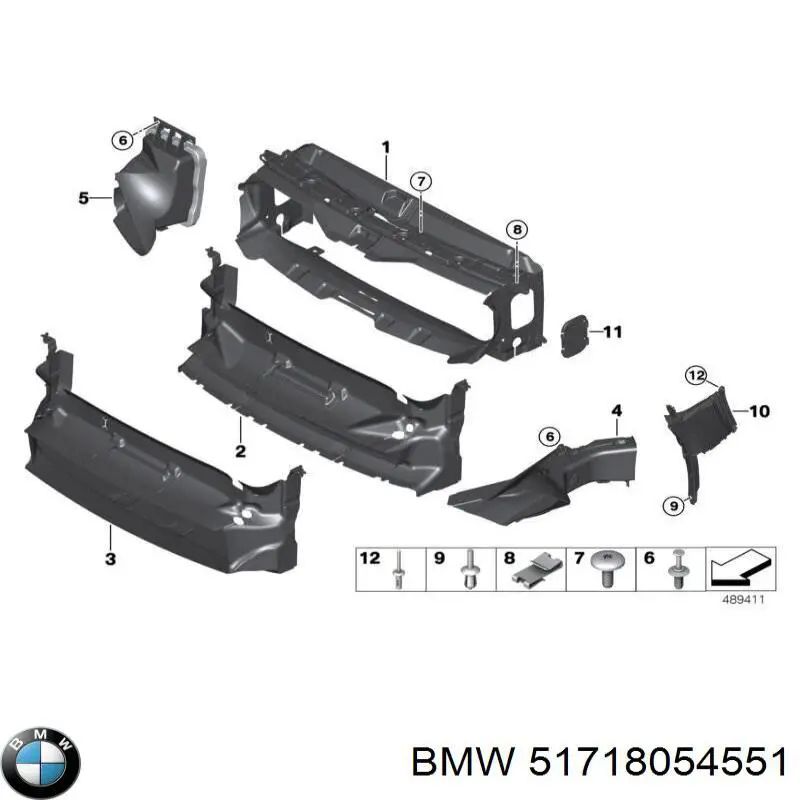 Protector izquierdo del parachoques delantero BMW 51718054551 precio, desde 53,56 EUR