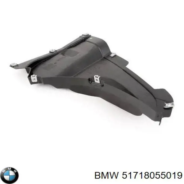 51718055019 BMW Protector izquierdo del parachoques delantero
