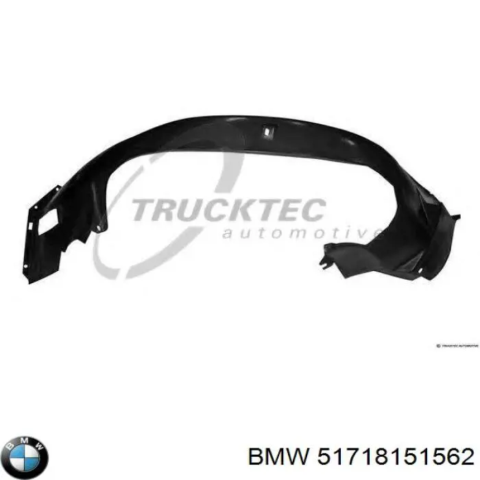 Guardabarros interior derecho, aleta delantera BMW 51718151562 precio, desde 21,08 EUR