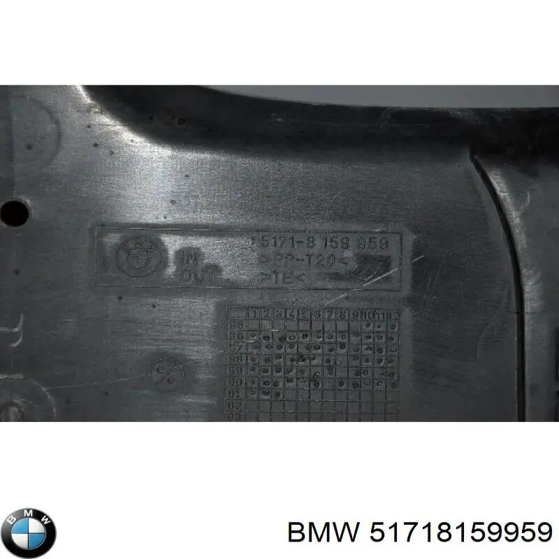 51718159959 BMW deflector de aire, radiador