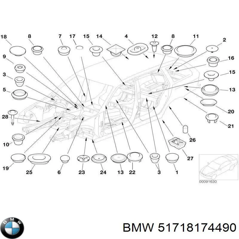  BMW 51718174490