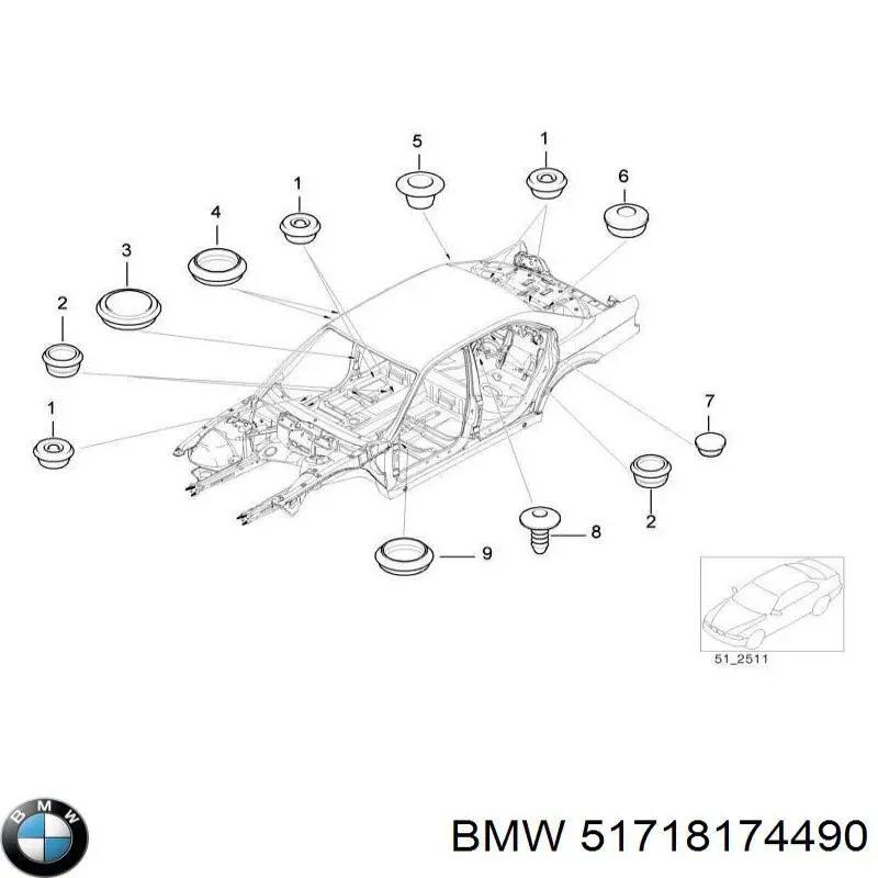  BMW 51718174490 precio, desde 2,60 EUR
