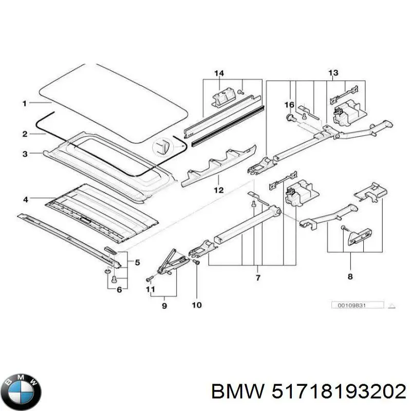 51718193202 BMW rejilla de antinieblas delantera derecha