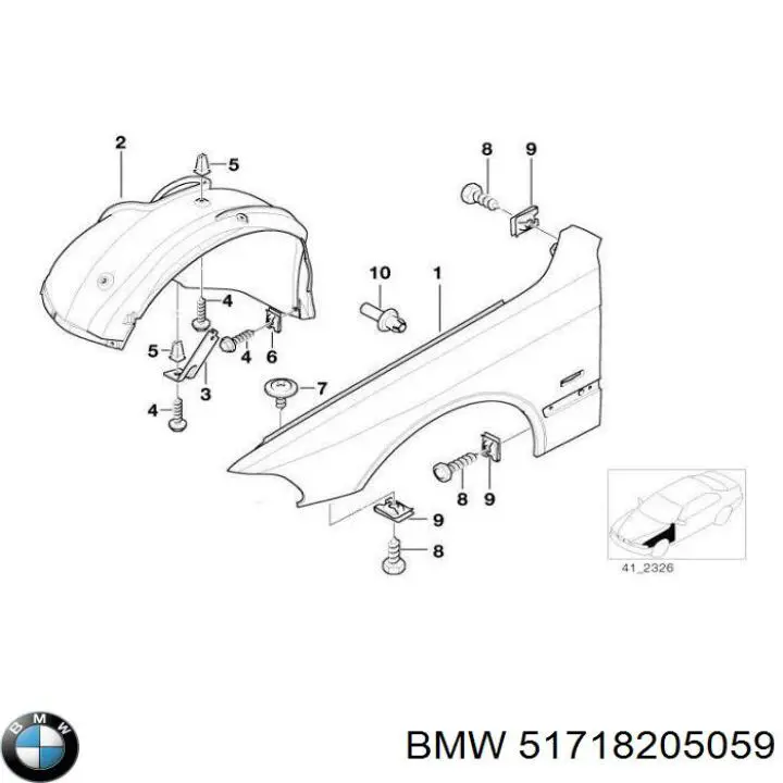  BMW 51718205059 precio, desde 30,62 EUR