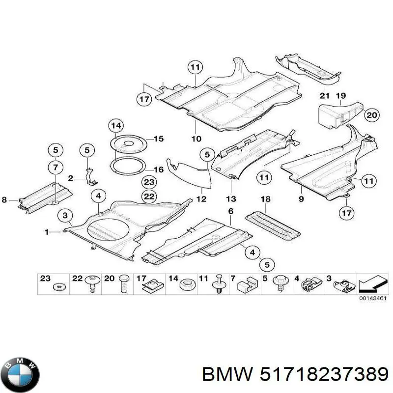 51718237389 BMW absorbente parachoques trasero