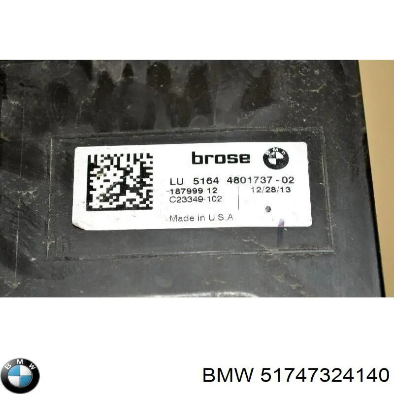 Comprar 51747324140 BMW Deflector de aire del radiador derecho