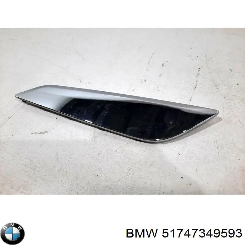 Moldura de guardabarros delantero izquierdo 51747349593 BMW