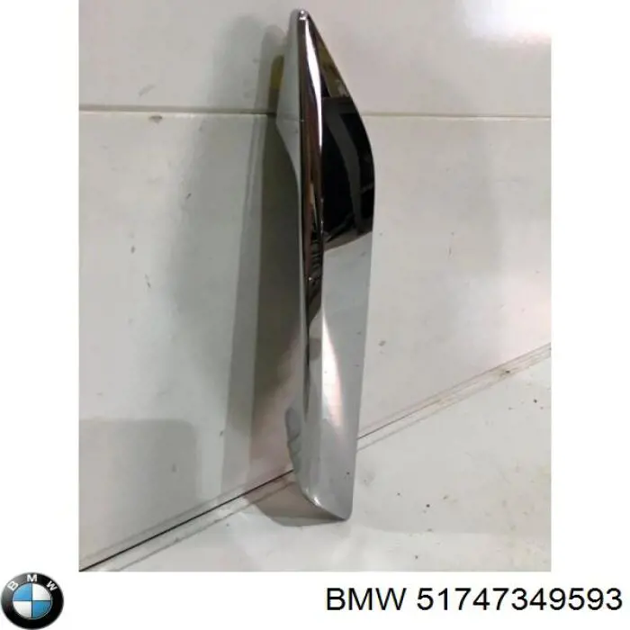 51747349593 BMW Moldura de guardabarros delantero izquierdo