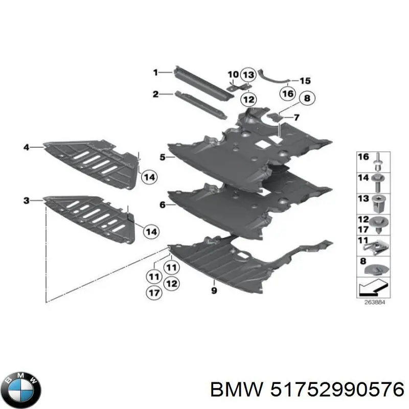 Protección de cárter BMW 51752990576 precio, desde 171,34 EUR