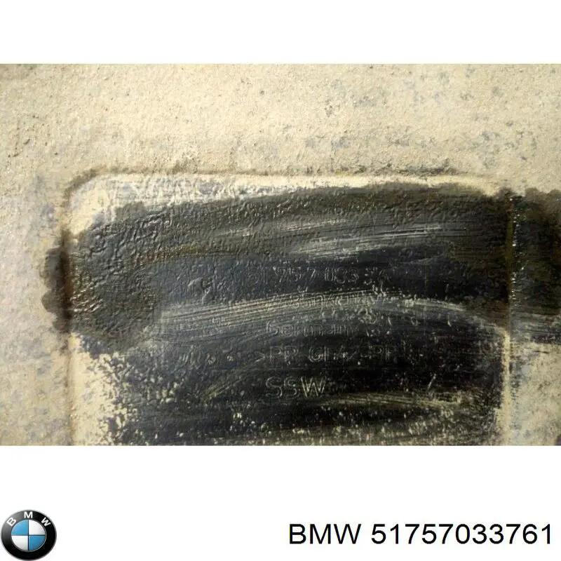 Protección de cárter 51757033761 BMW