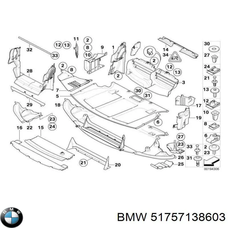 Protección de cárter BMW 51757138603 precio, desde 29,71 EUR