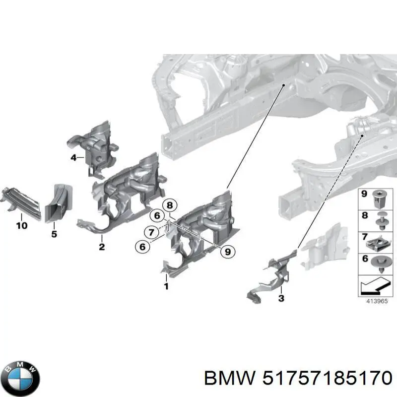Comprar 51757185170 BMW Aislamiento Para Campana