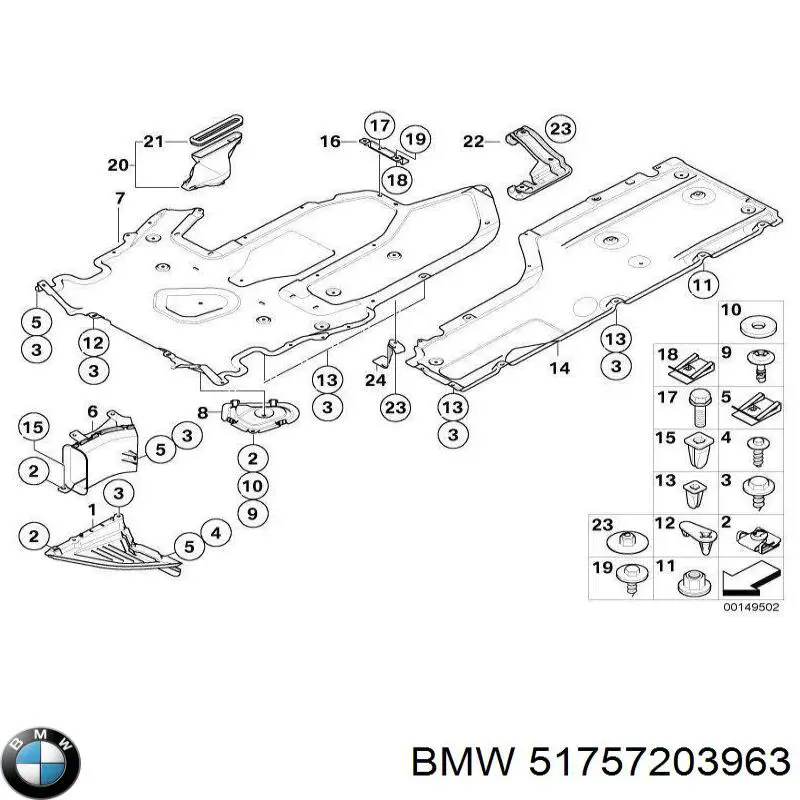 51757203963 BMW conducto de aire, disco de freno, izquierdo