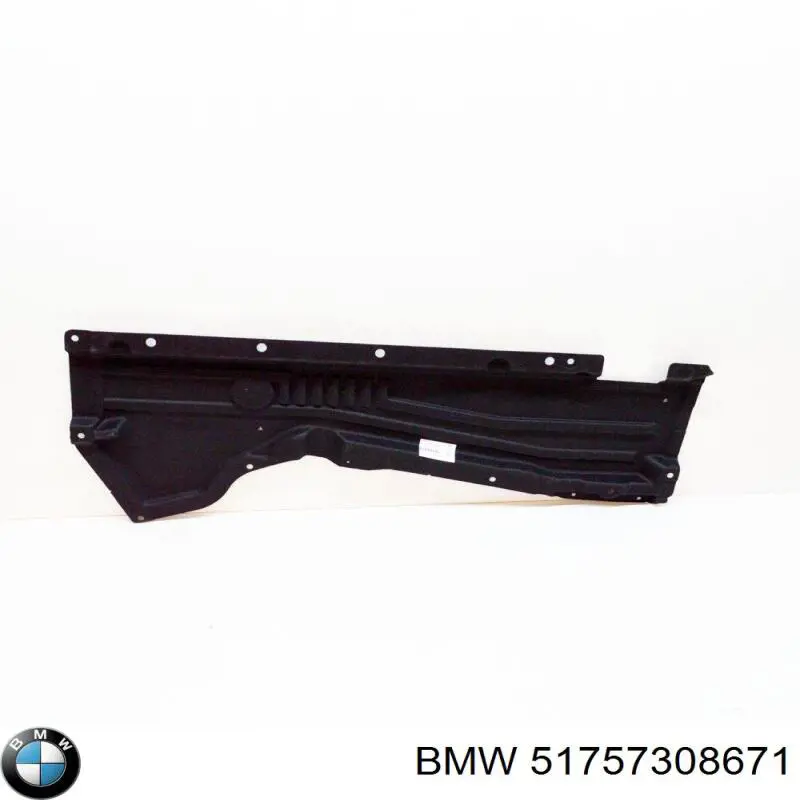 51757308671 BMW revestimiento de los bajos, izquierdo