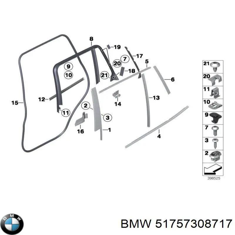 Comprar 51757308717 BMW Protección de bajos, parte central