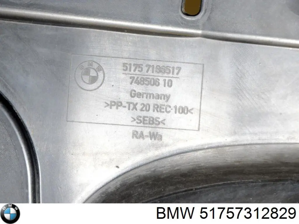 Guardalodos delantero izquierdo BMW 51757312829 precio, desde 23,38 EUR
