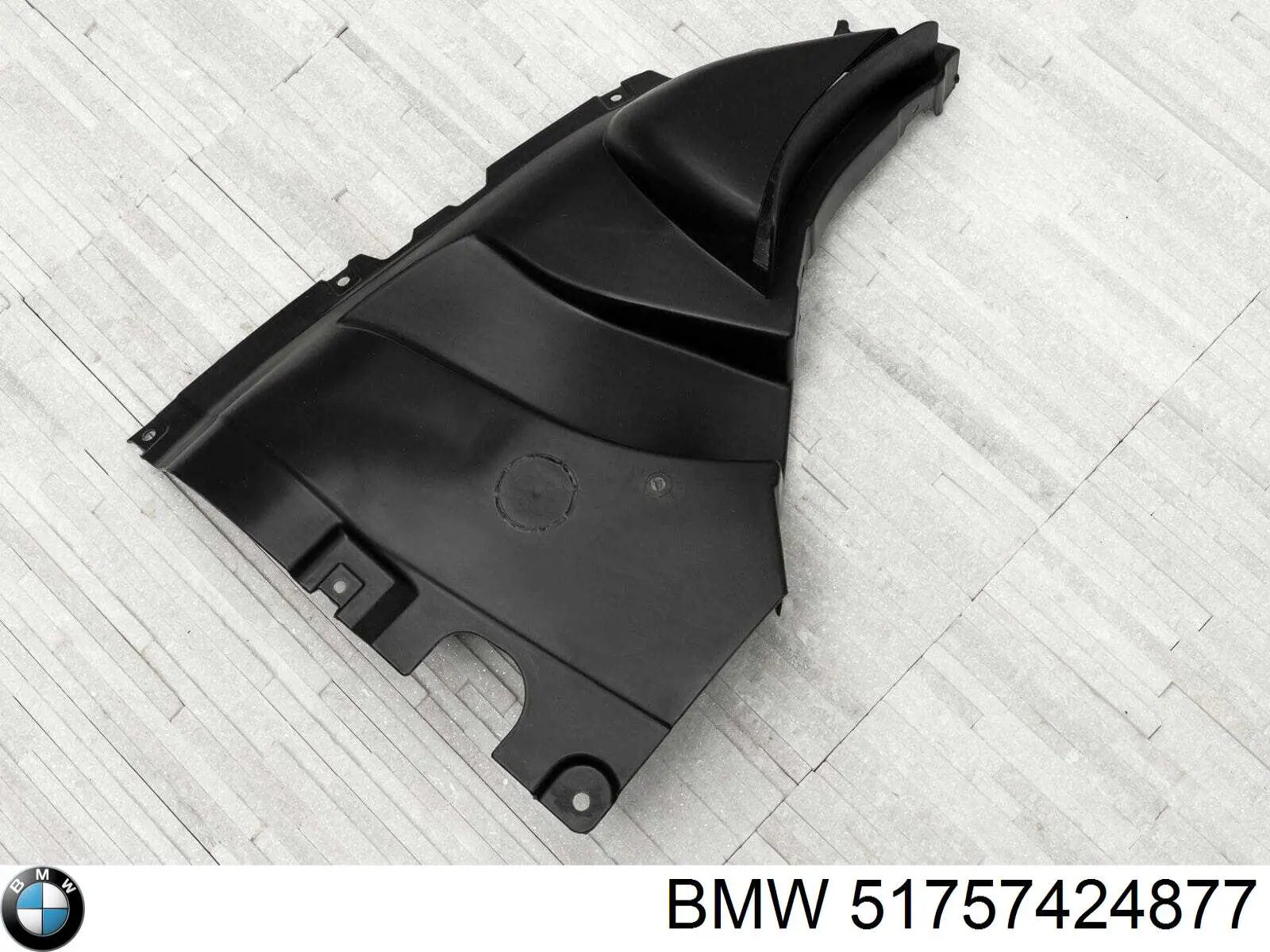 Protector contra salpicaduras del paso de rueda delantero BMW 51757424877 precio, desde 69,37 EUR