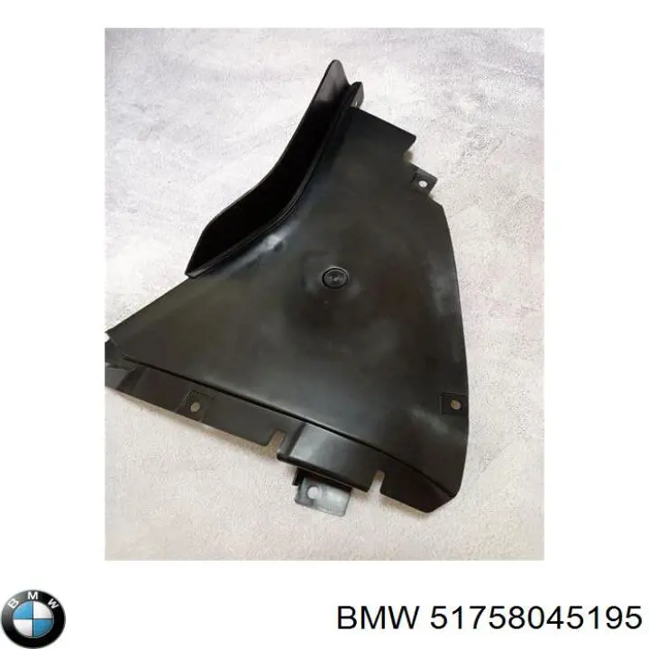 Protector contra salpicaduras del paso de rueda delantero BMW 51758045195 precio, desde 33,19 EUR