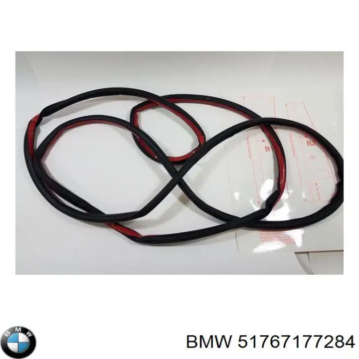 51767177284 BMW goma de contorno del maletero