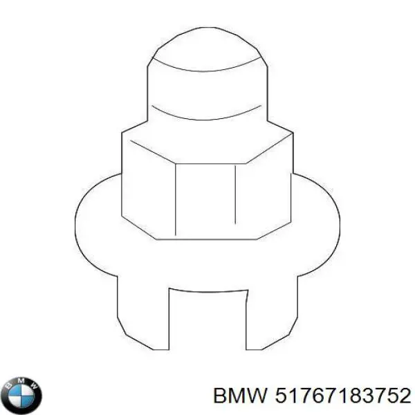 Tope del capó 51767183752 BMW