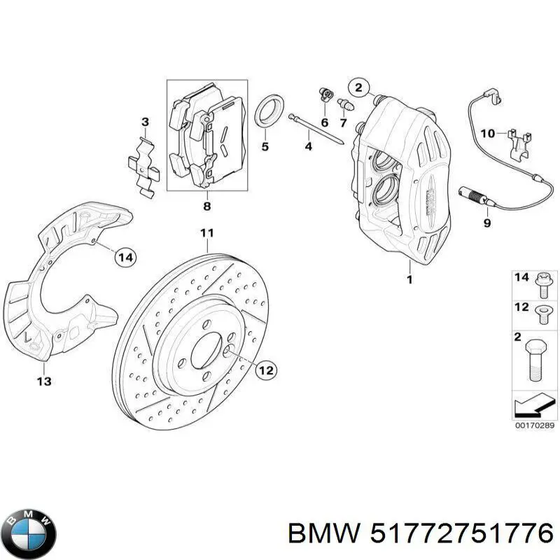 Comprar 51772751776 BMW Tapa de guardabarros delantero izquierdo
