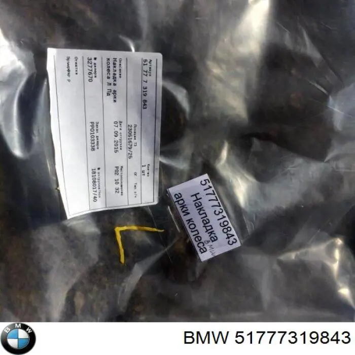 51777319843 BMW ensanchamiento, guardabarros delantero izquierdo