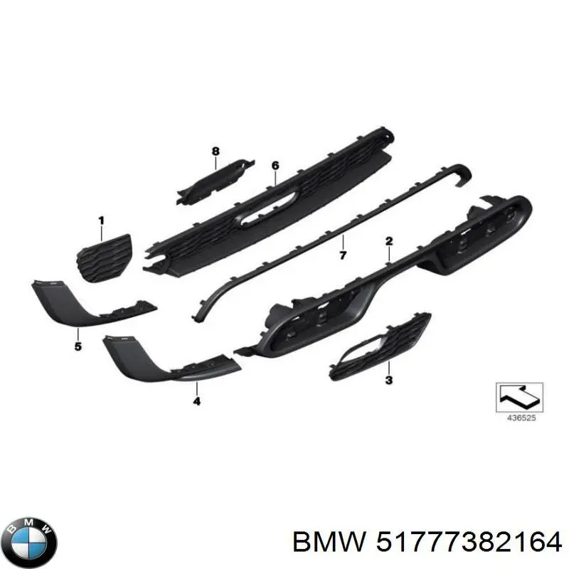 Parachoques delantero BMW 51777382164 precio, desde 491,85 EUR
